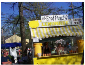 Picture of Shad Lemonade Punch stand at Shad Festival